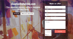 Desktop Screenshot of cleantechsolutions.com