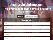 Tablet Screenshot of cleantechsolutions.com